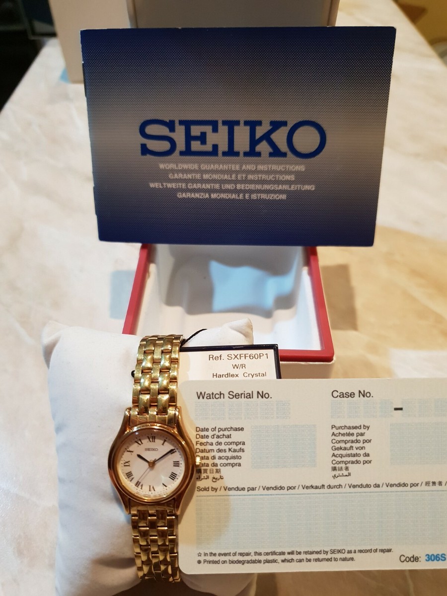 Seiko 7N01-514A Ladies Bracelet Watch Hardlex Crystal, Gold Tone-untested Seiko watch 7n01 - Gem main image 2