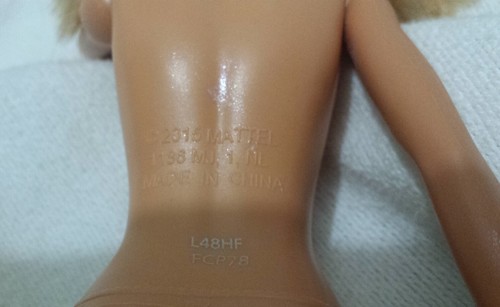 Barbie Doll Blonde Barbie 2015 Mattel Sans Clothing Nude Bent Arm 2013 Head - Picture 8 of 8