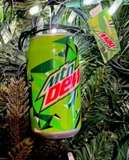 2025 Mountain Dew Holiday Christmas Tree Ornament MTN DEW Soda Pop NEW