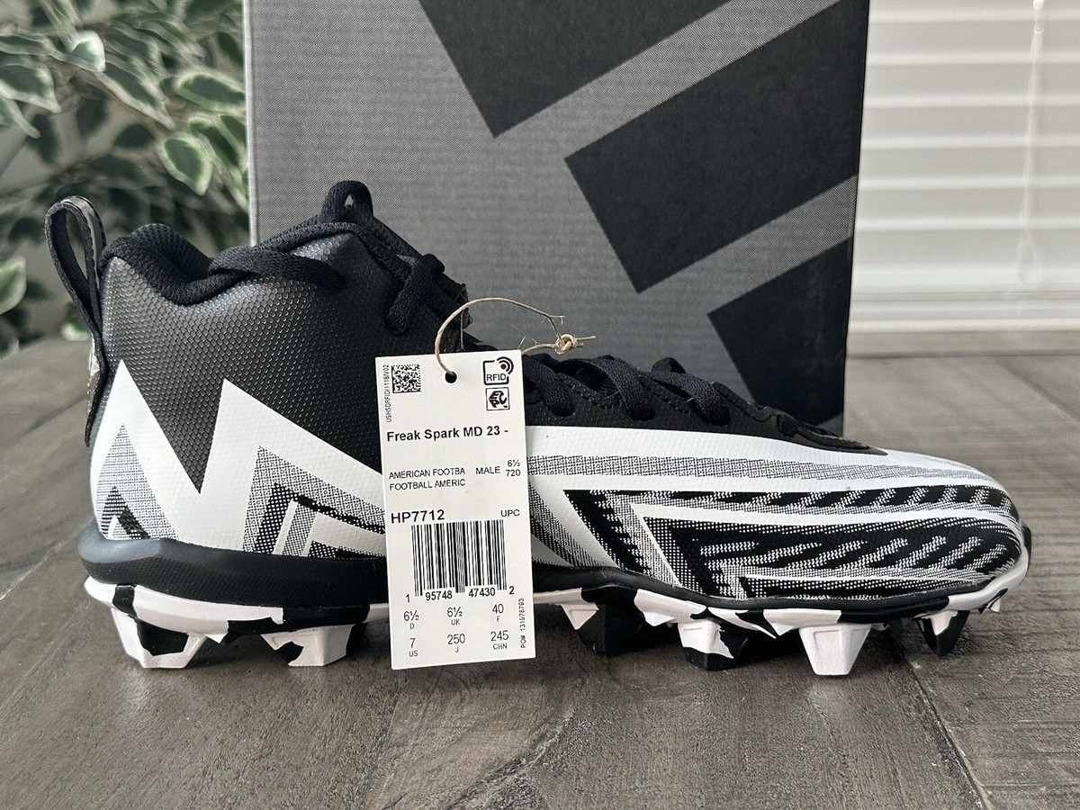 Adidas Freak Football Cleats Shoes Mens Size 7 Black‎ White Mid Top HP7712 Amazon.com | adidas Sm Freak Carbon High Ee Mens Shoes Size  main image 3