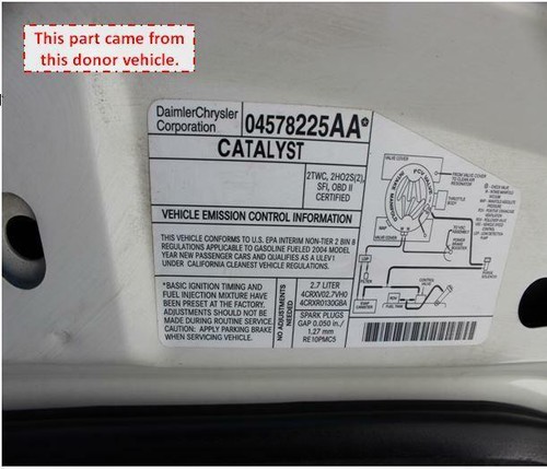 2003 2004 CHRYSLER SEBRING 2.7L Air Conditioning A/C Condenser 117K MIles M - Picture 9 of 14