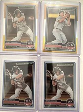 2023 Panini Stars & Stripes Wyatt Langford 2 Bronze Silver Gold & 2 Base Rangers