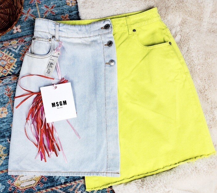msgm milano denim skirt size 46 NWT Org.$299 | eBay