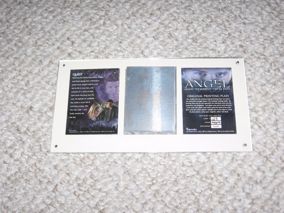 Angel Season Two Inkworks Original Printing Plate 27 Rare One of a Kind - Image 2 of 2