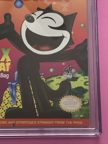Nintendo Power Magazine #40 9/92 Felix the Cat Cover Graded CGC 7.5 W/ POSTER - Picture 4 of 6