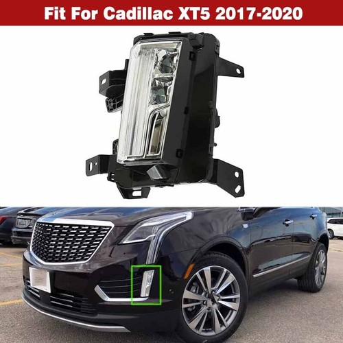 New LED Left Front Bumper Fog Light Assembly DRL Lamp For Cadillac XT5 2017-2020 - Picture 4 of 6