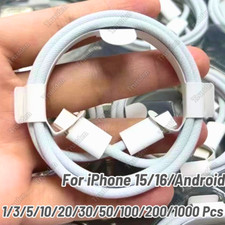 Usb-c To Usb-c Cable Fast Charger Lot Type C Cord For Iphone 16 15 Pro Ipad Pro 