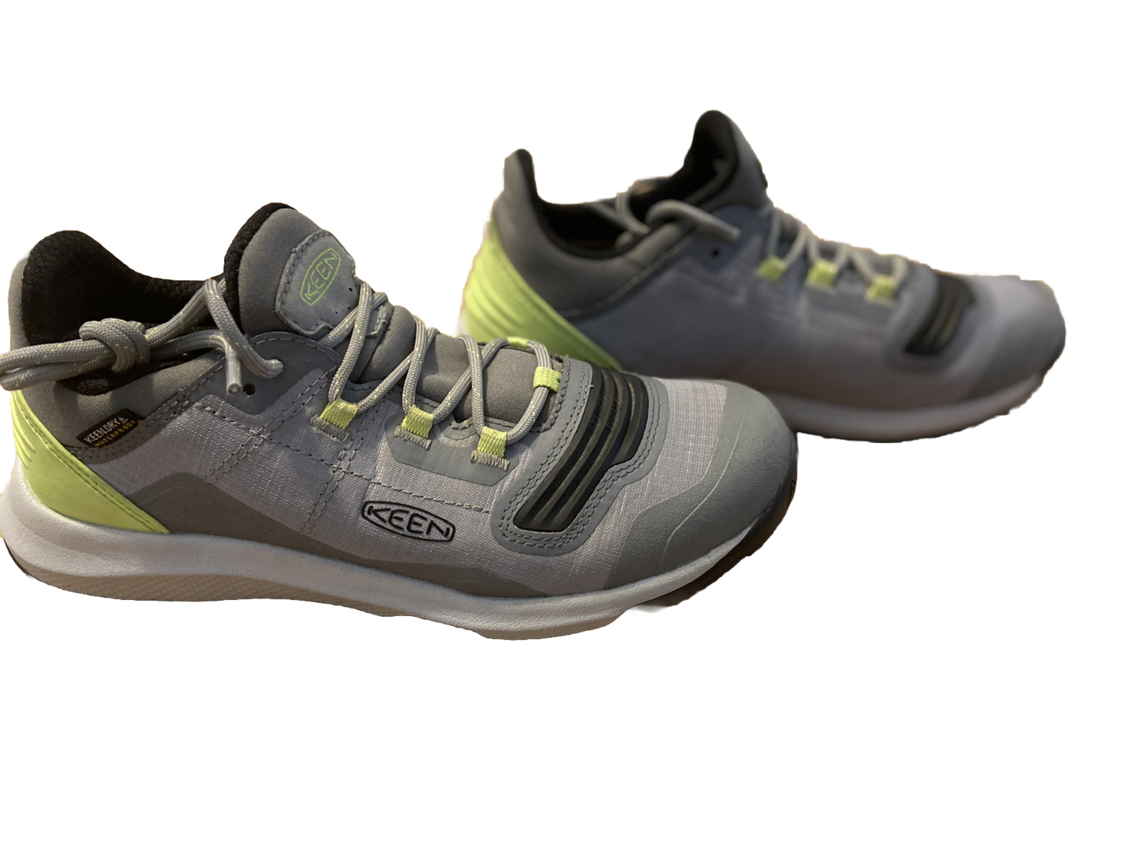 Scarpe da trekking KEEN "Tempo Flex" grigio verde impermeabili trail donna 6 5