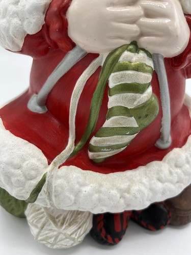 Vintage 1978 Atlantic Mold Mrs Santa Claus Christmas Hand Painted Ceramic Decor - Picture 13 of 13