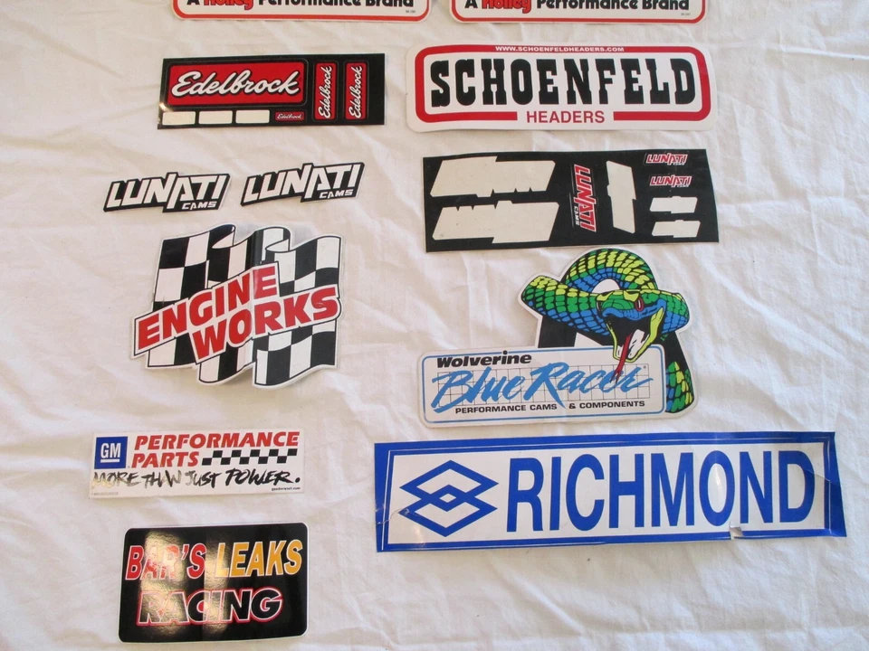 Vintage Auto Parts Racing Decals Stickers Lot of 14. 14A. - Image 4 of 4