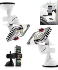 360 Degree 2 pcs Desk Clip Mount Holder Car Windshield Stand Mobile Cell Phone