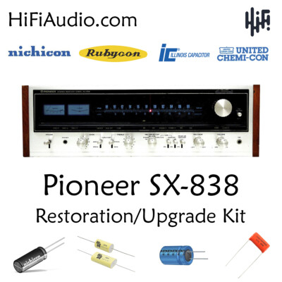 Pioneer SX-838 rebuild restoration recap upgrade kit  repair filter capacitor