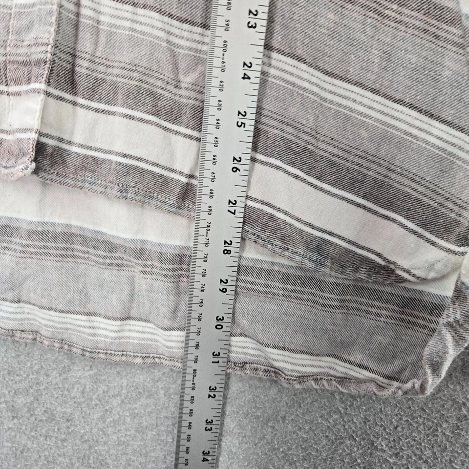 Sudadera BKE Hebilla Mujer XL Gris Rayas Cárdigan Con Capucha Bolsillos Broches a presión Foto 3 de 4