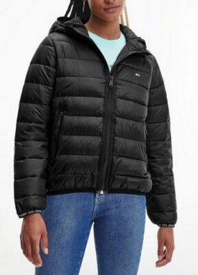 Tommy Jeans Damen Tjw Quilted Tape Hooded Jacket Jacke Steppjacke
