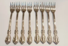 (8) Salem VICTORIA Stainless Cocktail Forks~Japan~Free Shipping