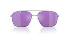 EA2150 EMPORIO ARMANI SUNGLASSES SHINY SILVER | GREY MIRROR VIOLET 57-17-145 mm