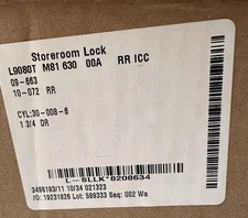 SCHLAGE L9080L-M81 630 OOA STOREROOM LOCK 09-663 (other functions available)