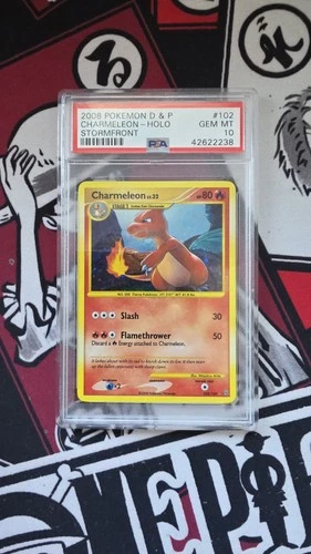 POP 34 Charmeleon 102/100 Stormfront Holo Pokemon 2008 PSA 10