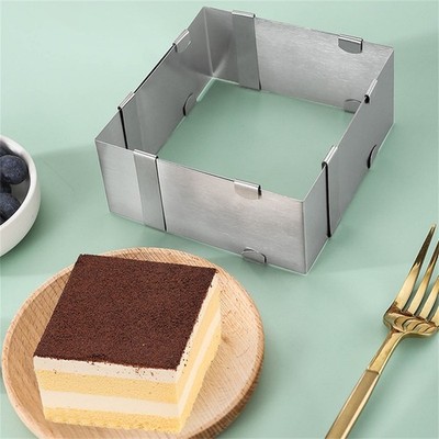 Quadratische Mousse Ring Kuchen Dekorieren Formen Küche Multifunktionale Werkzeuge