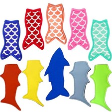 Popsicle Holder Bags Mermaid and Shark Ice Pop Sleeves Freezer Reusable Popsi...