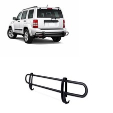 Black Horse Rear Bumper Guard Double Tube Black Fit 2007-2011 Dodge Nitro