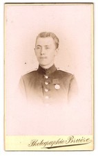 Photo Bruere, Metz, Rattenthurmstr. 8, Portrait of Soldier in Uniform Rgt. 40 a