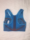 Nike Blue Striped Knit Racerback Wireless Sports Bra Pullover Women’s S — photo 3