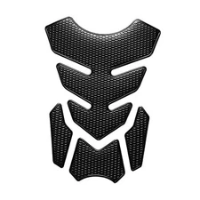 1 Set Universal 3D Motorcycle Gas Tank Sticker, Fuel Tank Protector Decal Black