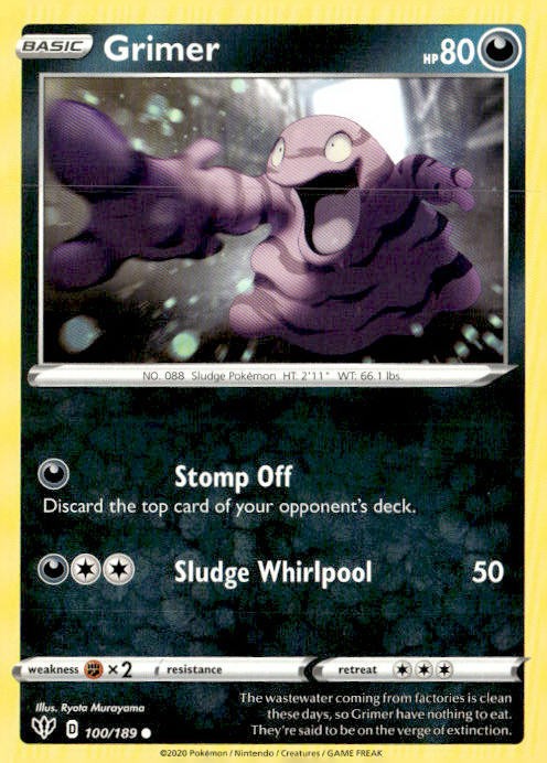 SWSH03: Darkness Ablaze #100/189 Grimer
