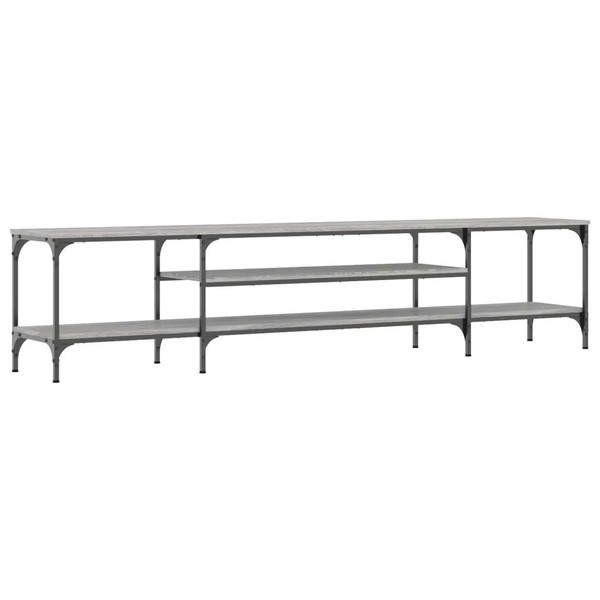 Tv-Schrank Grau Sonoma 201X35X45 Cm Holzwerkstoff & Eisen-image