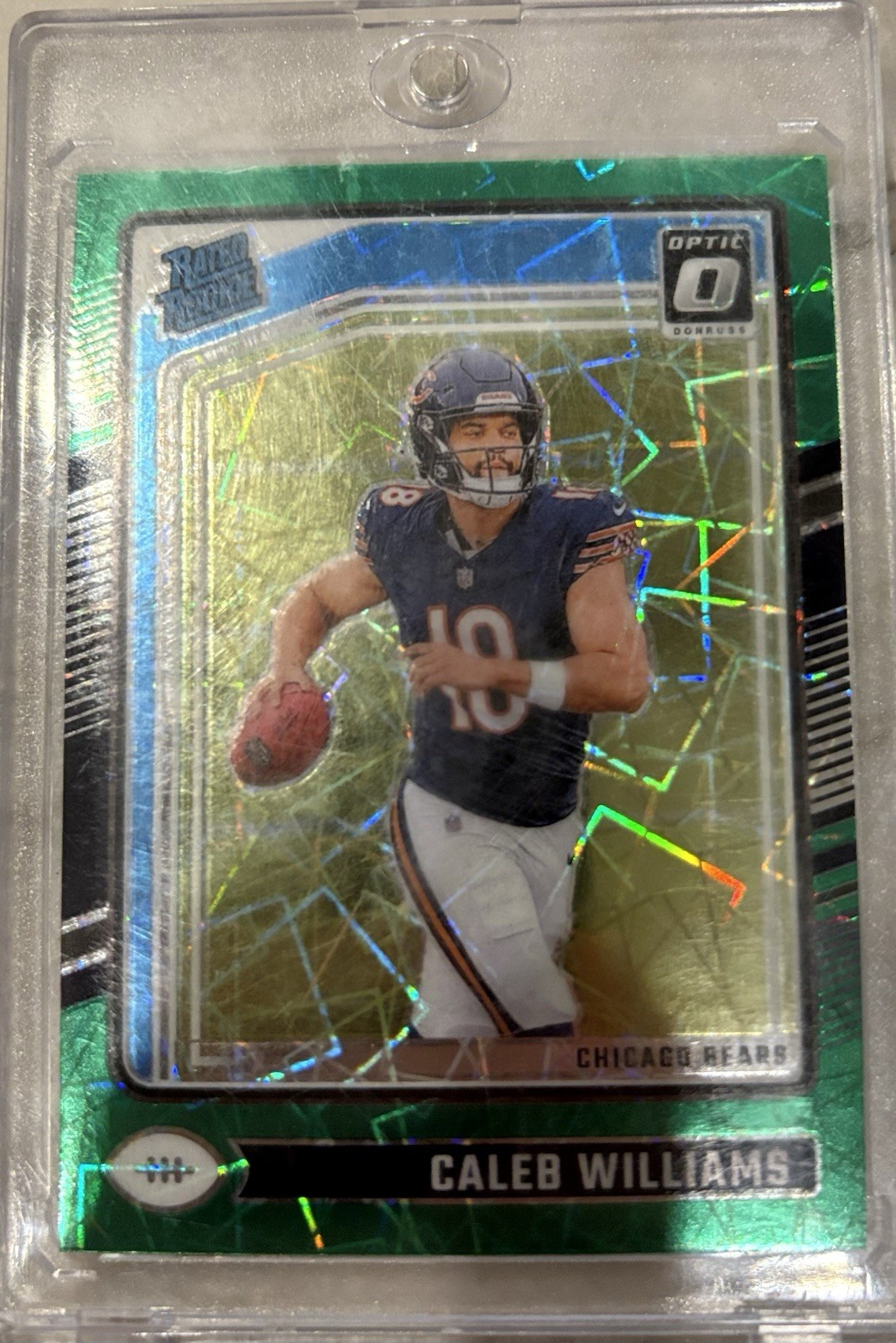 2024 Panini Donruss Optic - Rated Rookie Caleb Williams #201 Green Velocity