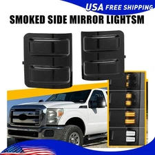 AUXITO DYNAMIC LED SIDE MIRROR SIGNAL LIGHT FOR 08-16 FORD F250 F350 SUPER DUTY