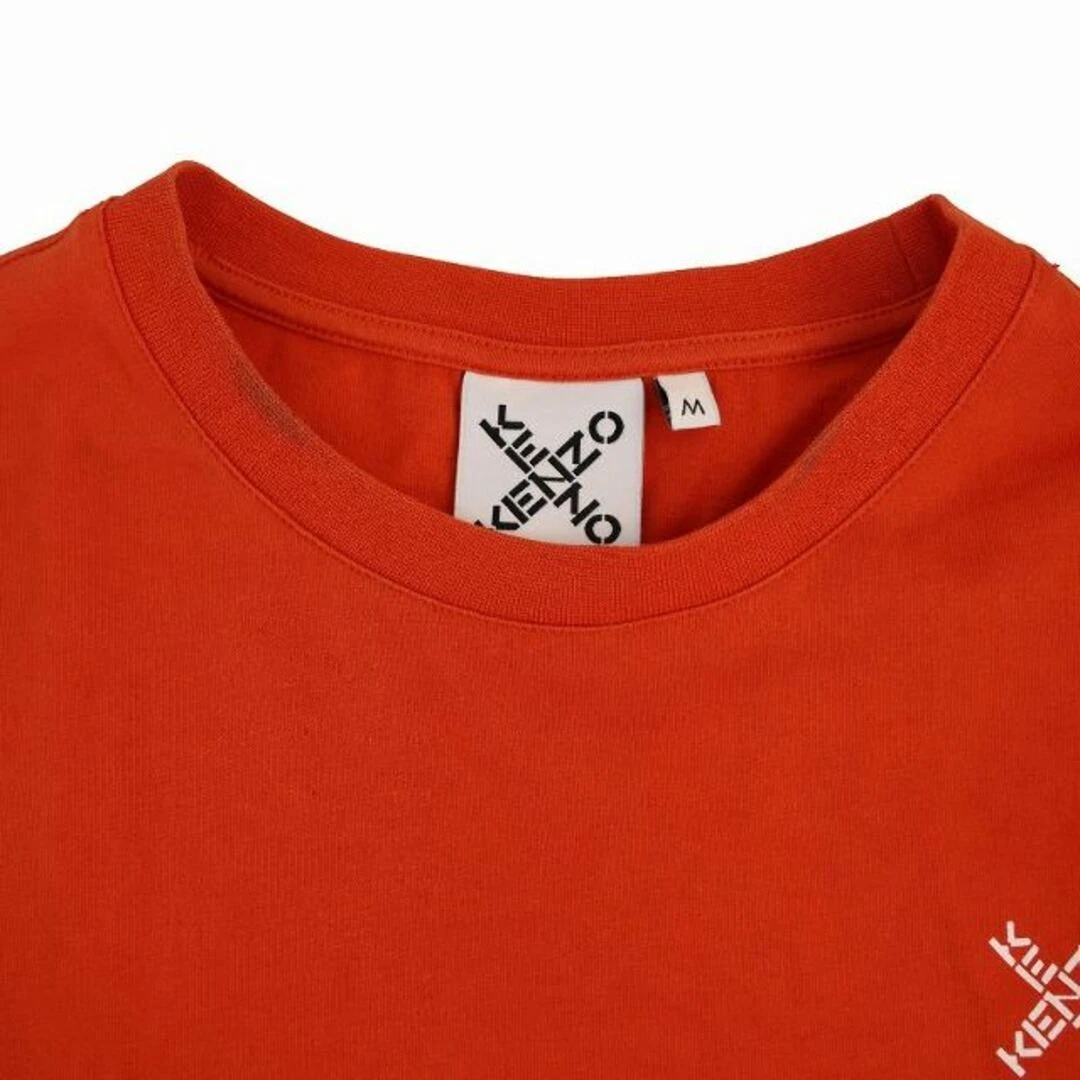 Abito Kenzo Mini Lunghezza Manica Corta Girocollo Stampa M Arancione FA62RO7684SJ