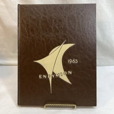 EUC "Endymion" 1963 yearbook, Thiel College, Greenville, PA, brown cover