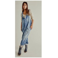 Free People We The Free Hunter Denim Overall Size Small