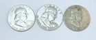 FRANKLIN HALF DOLLAR LOT OF 3 - 90% SILVER #4889