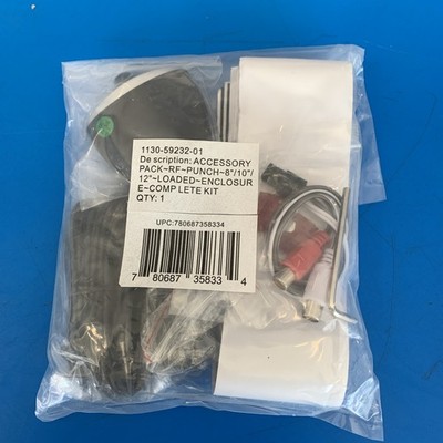 Rockford P300-10 P300-12 Reinstall Kit Bass Knob Power Plug RCA Input Velcr NEW