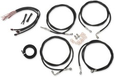 La Choppers LA-8054KT2-08B Complete Handlebar Cable/Brake & Clutch Line/Wire Kit