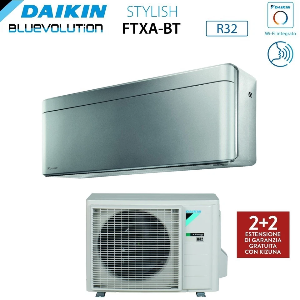 Climatizzatore Condizionatore Daikin Stylish Total Silver 15000 Btu Ftxa42bs - Immagine 2 di 4