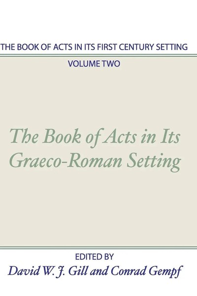 Book Of Acts In Its First Century Setting David W. J. Gill (U. A.) Taschenbuch-image