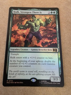Hulk, Strongest There Is - Foil - Commander: Marvel Super Heroes - Mtg