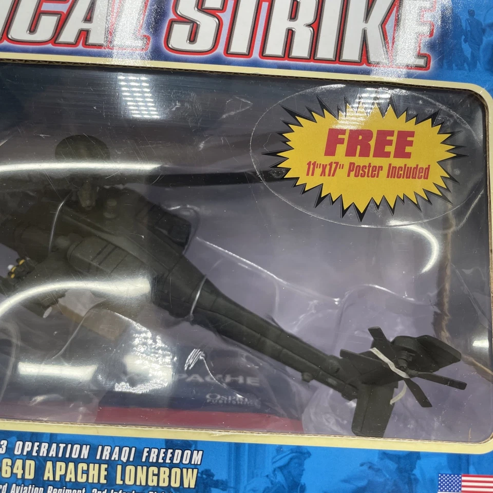 2004 Corgi Tactical Strike Die-Cast AH-64 Apache Longbow Helicopter 1:64 Scale - Image 4 of 4