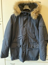 Carhartt Anchorage Parka Blu con Cappuccio Pelliccia – Uomo M - Best Price