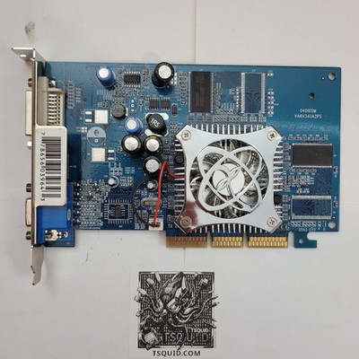 XFX GeForce FX 5700LE PV-T36L-RAF6 128MB DDR AGP 8X Graphics Card DVI VGA TV-Out