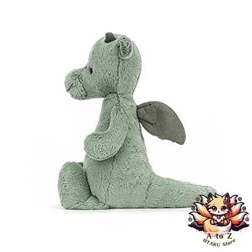 NEU Jellycat Bashful Dragon Stofftier Medium 12 Zoll - mythisches Plüschtier - Bild 3 von 3