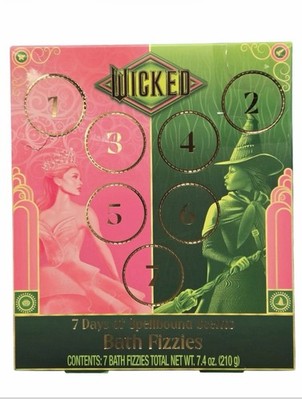 Wicked 7 Days of Spellbound Scents Bath Fizzies Gift Set   Glinda Elphaba