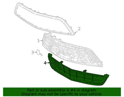 Genuine GM Front Lower Grille 42739826 | eBay