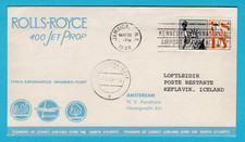 USA Rolls-Royce 400 Jet Prop first flight 1964 Jamaica Kennedy Airport -Iceland