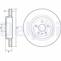 2X Bremsscheibe Delphi BG9221C FüR Model Tesla 60D AWD 70D 85D 90D P85 P85D P90D