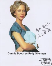 Connie Booth Hand Signed 8x10 Photo, Autograph Fawlty Towers Polly Sherman